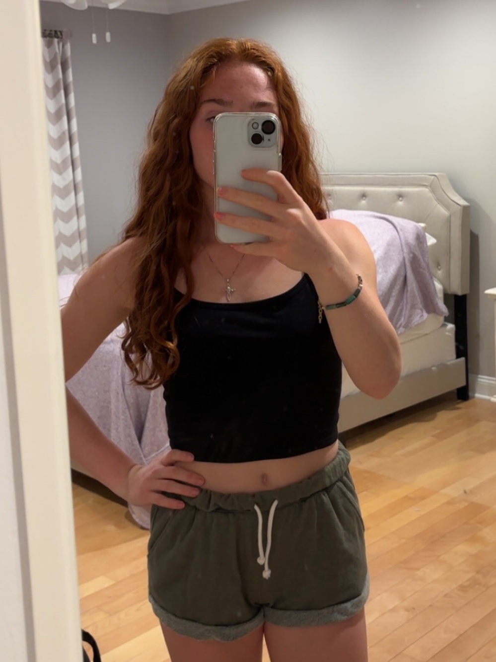 Green Sweatshorts